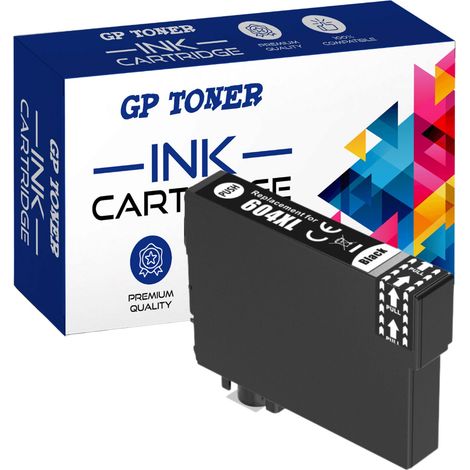 Epson GP-E604XL BK Schwarz - kompatible Tinte (1/5)