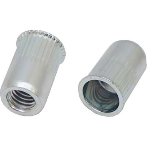 Rivet Acier Gris longueur 10.5mm diamètre 5.9mm M4 ( Prix pour Sachet de 100 )