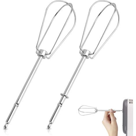 Set mit 2 Edelstahl-Schneebesen für Handmixer mit Hm-Modellen zum Backen und Kochen (1/5)