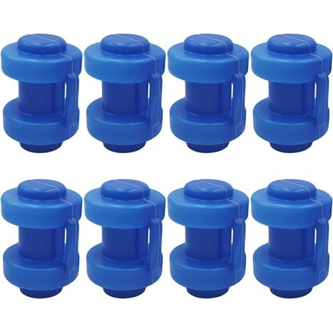 25 mm Bouchons Terminaux pour Trampolin, 8 Pièces Bouchons Terminaux Trampoline, Pièces de Rechange Trampoline Élastique pour Tiges de Filet de Trampoline, Résistant aux Intempéries (1/5)
