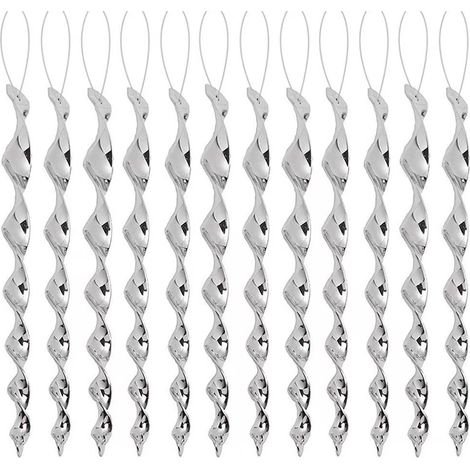 Lot de 12 répulsifs anti-oiseaux réfléchissants, répulsif anti-oiseaux en spirale réfléchissante, répulsif anti-pigeons argenté pour balcon, répulsif anti-pigeons, répulsif anti-oiseaux pour balcon et