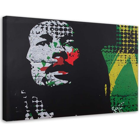 Tableau sur toile Bob Marley musique reggae 60x40 (1/5)