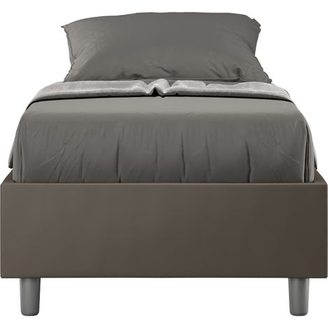 Letto Singolo Sommier 80x200 cm Senza Rete Azelia Cappuccino (1/5)