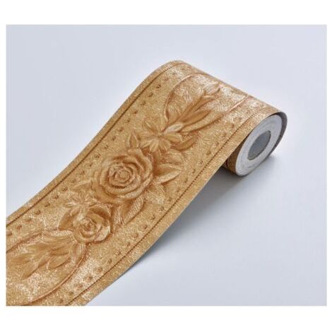 Self-Adhesive Floral Wall Border 4.2" x 16.5ft - Waterproof Vinyl for Kitchen and Bathroom - Moisture and Dust Proof (1/5)