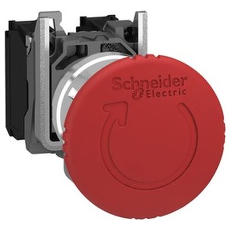 Schneider Electric NOT-AUS TASTER,D=40MM,RT DREHE (XB4BS84441)