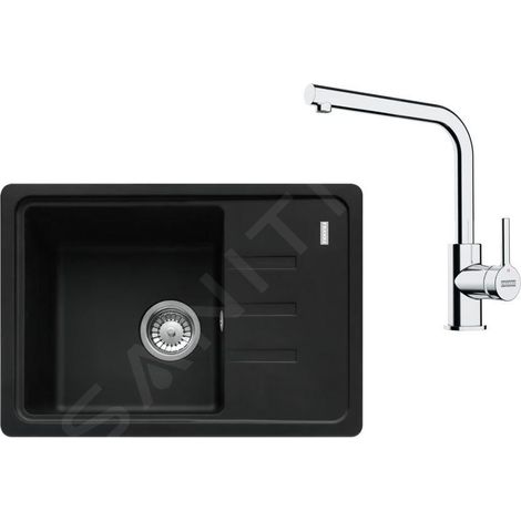 Franke - Set de cuisine G266MČ, évier en fragranit BSG 611-62+ robinet FS 3230.031, noir mat/ chrome 114.0700.748 (1/4)