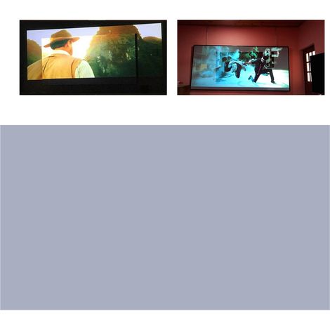 Écran de Projection Portable 60 Pouces 16:9 Anti-Lumière, Toile Métallique Pliable pour Extérieur