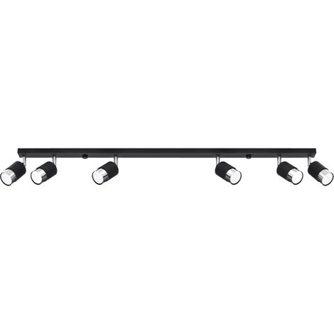 NERO 6 black/chrome ceiling lamp (1/5)