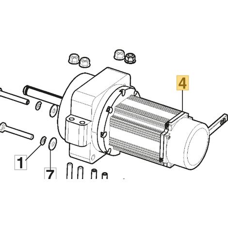 Linix-Motor rechts ORIGINAL STIGA Rasentraktor Gyro 700e 118401012/0