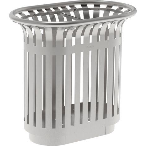Corbeille à poser Tulipe Extrême - 2x60l - inox 304 brossé