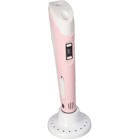 Stylo 3D avec Support, Lot de 3 Couleurs PLA, Consommable ABS, Maniable, Alimentation DC5V, Rose (1/5)
