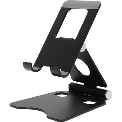 Matte Black Foldable Aluminum Alloy Phone Holder (1/5)