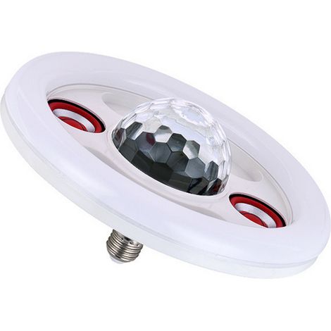 Neoglint Ampoule LED Musicale RVB Multicolor Lampe Enceinte BT E27 Ampoule Atmosphère avec Télécommande (1/3)