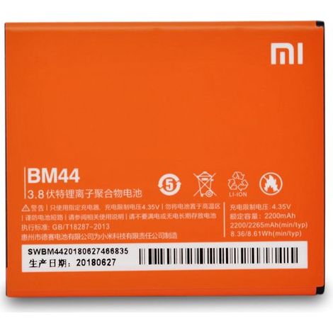 Xiaomi Redmi 2 Original Akku Batterie Accu (BM44) 2200mAh 3,8V Li-Ion