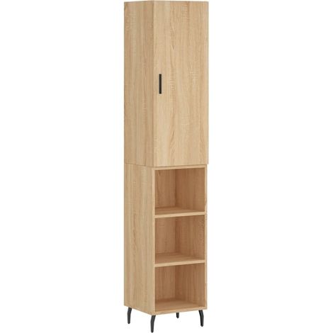 Aparador-cómoda-mueble-organizador-cocina-salón-salón-comedor-alto-Sonoma-345x34x180cm-madera-ingeniería-marrón-020034011