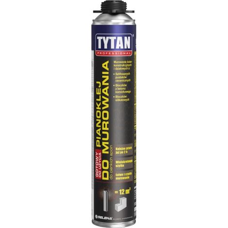 Colle mousse professionnelle Tytan 870 ml pour maçonnerie