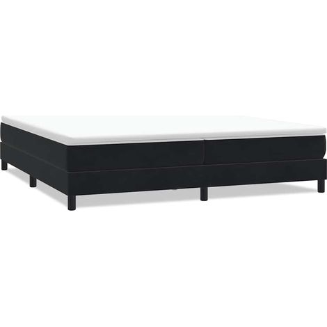 Maison Exclusive - Letto a Molle senza Materasso Nero 200x210 cm in Velluto (1/5)