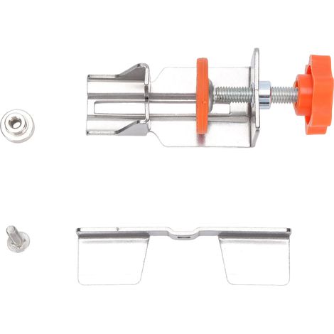 Gabarit de positionnement pour porte d'armoire, robuste, en acier inoxydable, réglable en hauteur de 9 à 40 mm, pour panneaux jusqu'à 5 cm (2 pouces). (1/5)