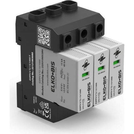 Parafoudre ESPPV V T2 15/1000 Y RI 22121003180