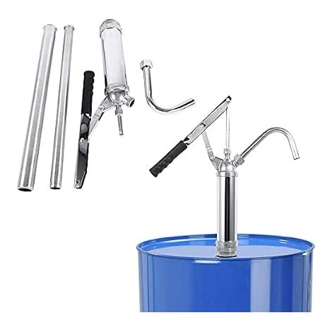 Pompe Vide-fût à Entraînement Manuel pour Vider, Pomper ou Transvaser Huile, Essence ou Gasoil d’un Fût, 20 L/min (1/5)