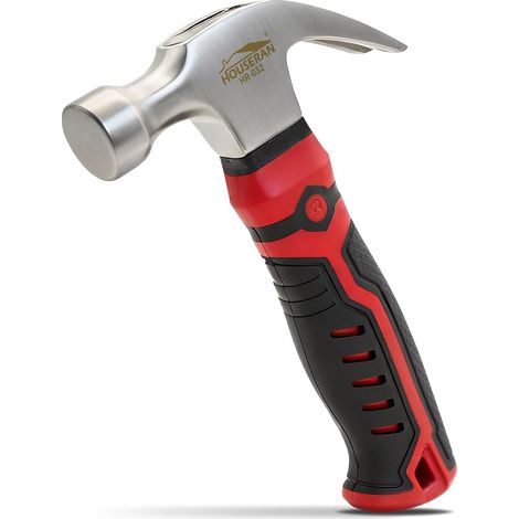 Marteau Charpentier Manche Court 227g, Marteau Arrache-Clous Bois (1/5)