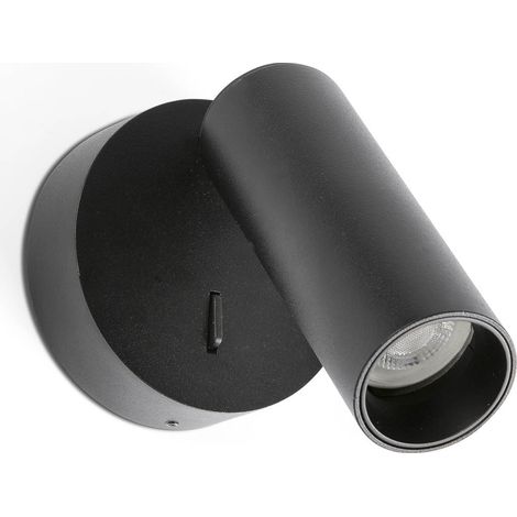 STAN SLIM 1L Aplique negro con interruptor 1xGU10 MR11