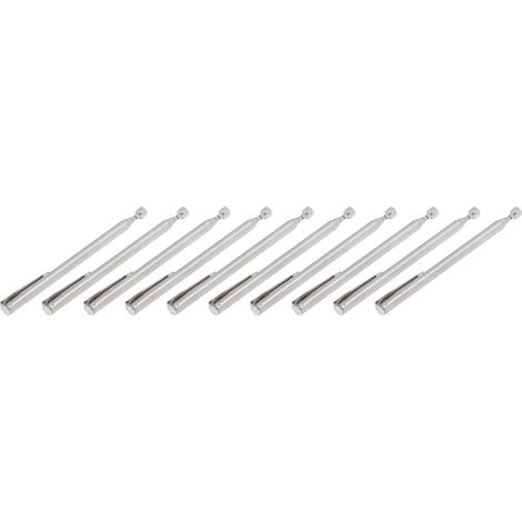 Set mit 10 teleskopierbaren magnetischen Edelstahl-Hebewerkzeugen mit Taschenclip (1/5)
