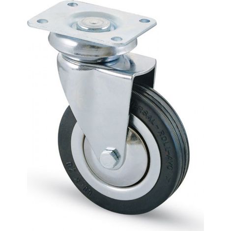 Avo RUOTA GIREVOLE PER MOBILI art.155 mm. 80-piastra mm. 64x50 4.00 pz