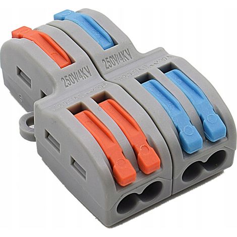 Schnellverbinder für Kabel 2x4 0,08-4mm2 1 Stück.
