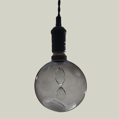 Ampoule Décorative à Filament Led E27 4w 1800k G175 Verre Gris