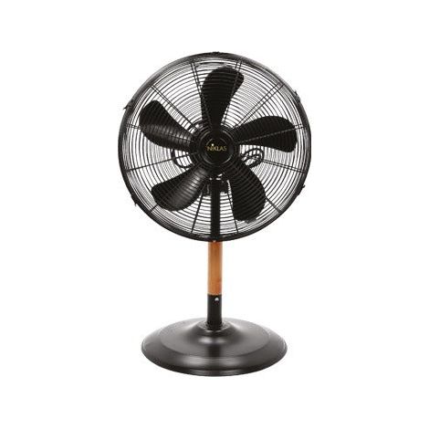 Ventilatore da tavolo inclinabile con rifiniture in legno Industrial Stile NIKLAS