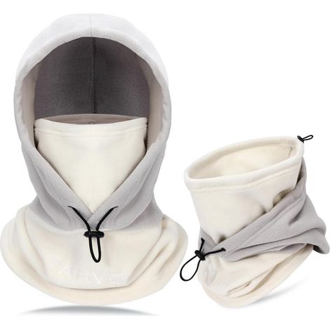 Sturmhaube Thermo-Fleece Winddicht Unisex Grau & Beige (1/5)
