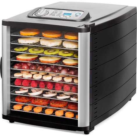 Déshydrateur 10 plateaux inox avec minuterie QDH710 - Riviera-et-Bar (1/4)