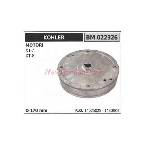 Volante magnético KOHLER motor XT 7 XT 8 Ø 170mm 022326 1402502S