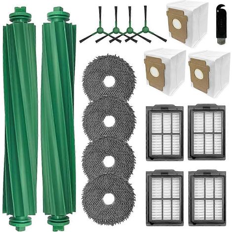 Un kit de pièces de rechange modulaires compatible avec Plus 405/505, comprenant une brosse principale, une brosse latérale, une serpillière, un filtre HEPA, un sac à poussière et des outils de nettoy (1/5)