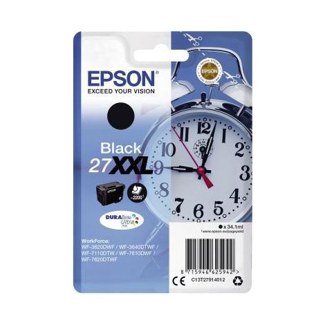 Tintenpatrone Originalzubehör 27XXL ca. 2.200 Seiten schwarz 34,1ml (1/4)