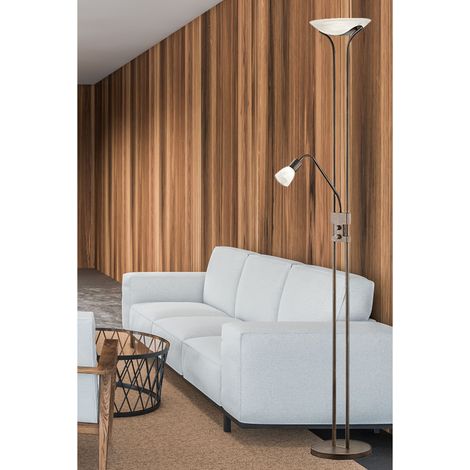 Makellose 22,5W LED Steh Boden Leuchte Büro Schalter Licht Lampe TRIO 421910228 (1/5)