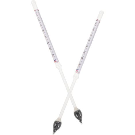 2pcs Hydromètres à Sirop D'érable en Verre Précis et Stables pour Mesure Liquide et Densité Balances à Sirop pour Usage Industriel et Domestique (1/5)