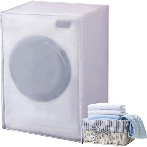 Trade Shop - TELO COPRI LAVATRICE FROM EXTERNAL ZUSAMMENARBEIT IMPERMEABLE CERNIERA 57X62X82CM 59490 - (1/5)