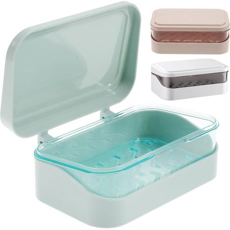 3 Piece Holder Storage Box Dish Drying Rack Sponge Kitchen Travel Storage Container Dish Drainer Household Box (1/5)