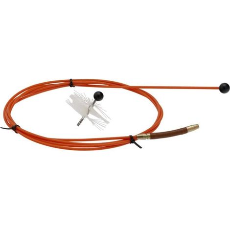 Kit de ramonage pour conduit diamètre 80mm et longueur 3,00 mètres Réf 1335