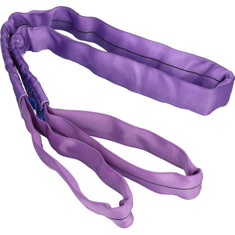 Élingue de levage sangle de levage souple 1T accessoire de sangle PES pour la construction de transport 2 mètres