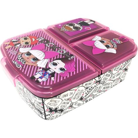 Brotdose Lunchbox Kinder Sandwichbox Fächer BPAfrei Lol L.o.l. (1/5)
