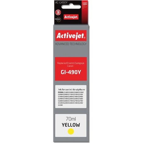 Activejet AC-G490Y Amarillo Supreme - Tinta para Canon PIXMA - 7000 páginas (1/2)