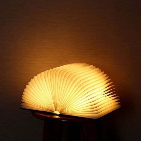 Innovative USB-Lade-Buchform-LED-Mini-Falt-Schreibtischlampe Rot (1/5)