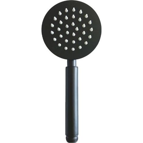 Doccetta Low Round in acciaio inox finitura nera opaca  Tecom