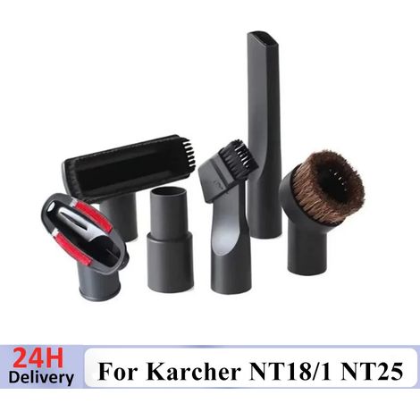 Outil de nettoyage de buse, brosse et accessoires pour aspirateurs Karcher NT18/1, NT25/1, NT30/1, NT38/1, WD1, WD2, WD3, WD4, WD5, MV3, MV5 et DS550