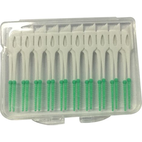 20 brossettes interdentaires jetables en silicone souple pour nettoyage dentaire et soin buccal (1/5)