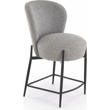 Silla de barra Houston 1919, Gris, Con la espalda, Estacionario, Altura no regulable, 0, Tapiz (1/2)