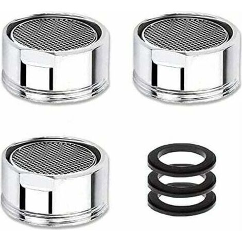 KZQ Mousseur Robinet M22/M21,5, 3 Pièces Aerateur Robinet Economie D'eau Avec Filtre en Acier Inoxydable, Aérateur de Filtre a Eau Robinet(21,5mm Filetage Mâle) (1/3)